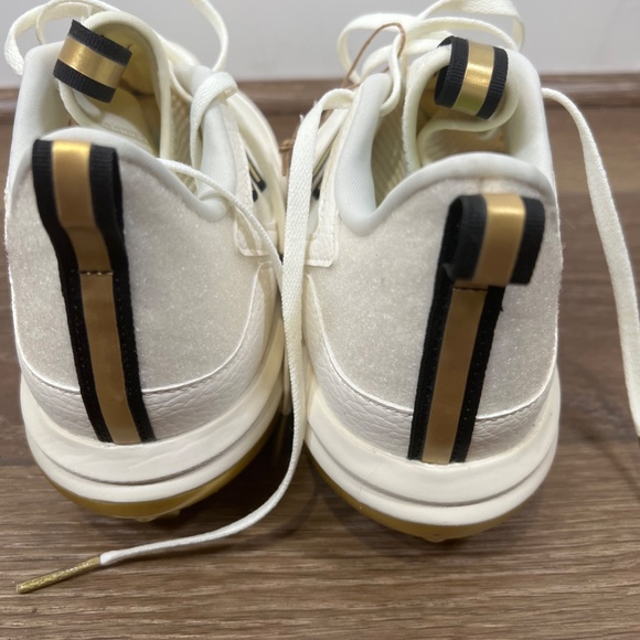 Adidas PureHustle 3 Elite Softball Cleats Womens Size 8 Off White/Gold Metal - Picture 7 of 10